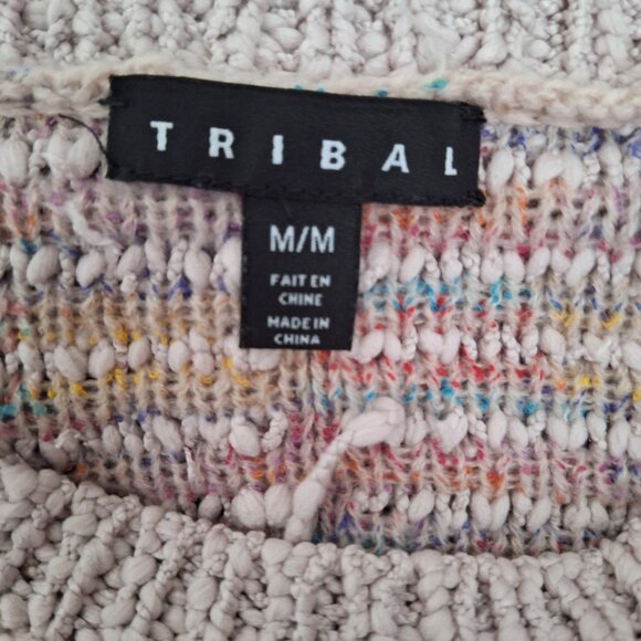 Tribal Multicolour Fringe Sweater - Picture 4 of 10